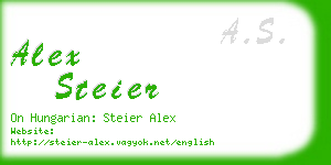 alex steier business card